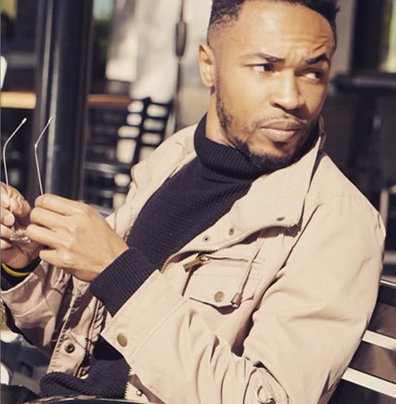Antonio Edwards seated at a café